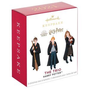 New! Harry Potter Mini Trio Hallmark Keepsake Christmas Ornament 2021 Hermione